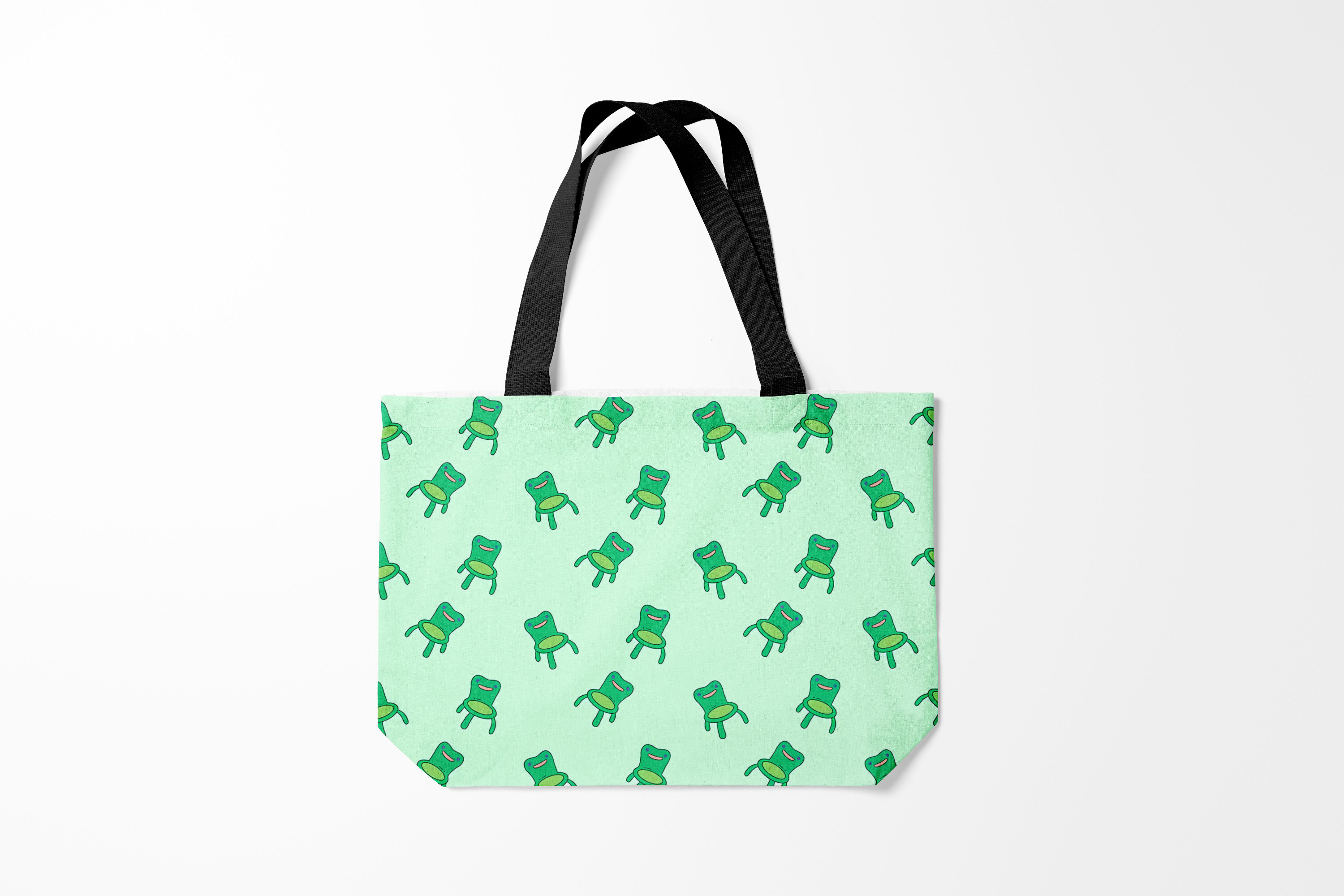 

Сумка шoппер унисекс Burnettie Animal Crossing Froggy, зеленый, Animal Crossing Froggy