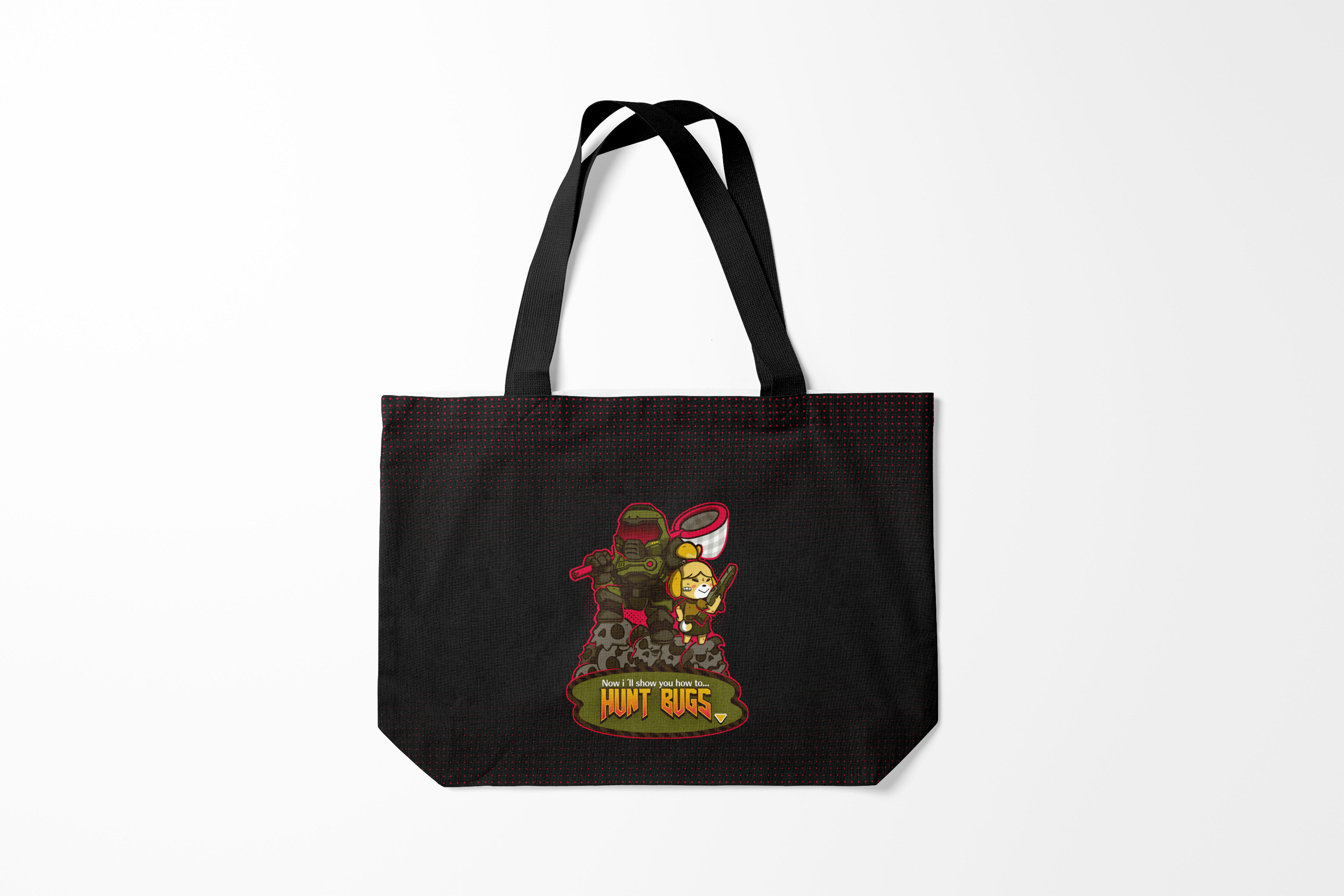 

Сумка шoппер унисекс Burnettie Animal Crossing Doom x, черный, Animal Crossing Doom x