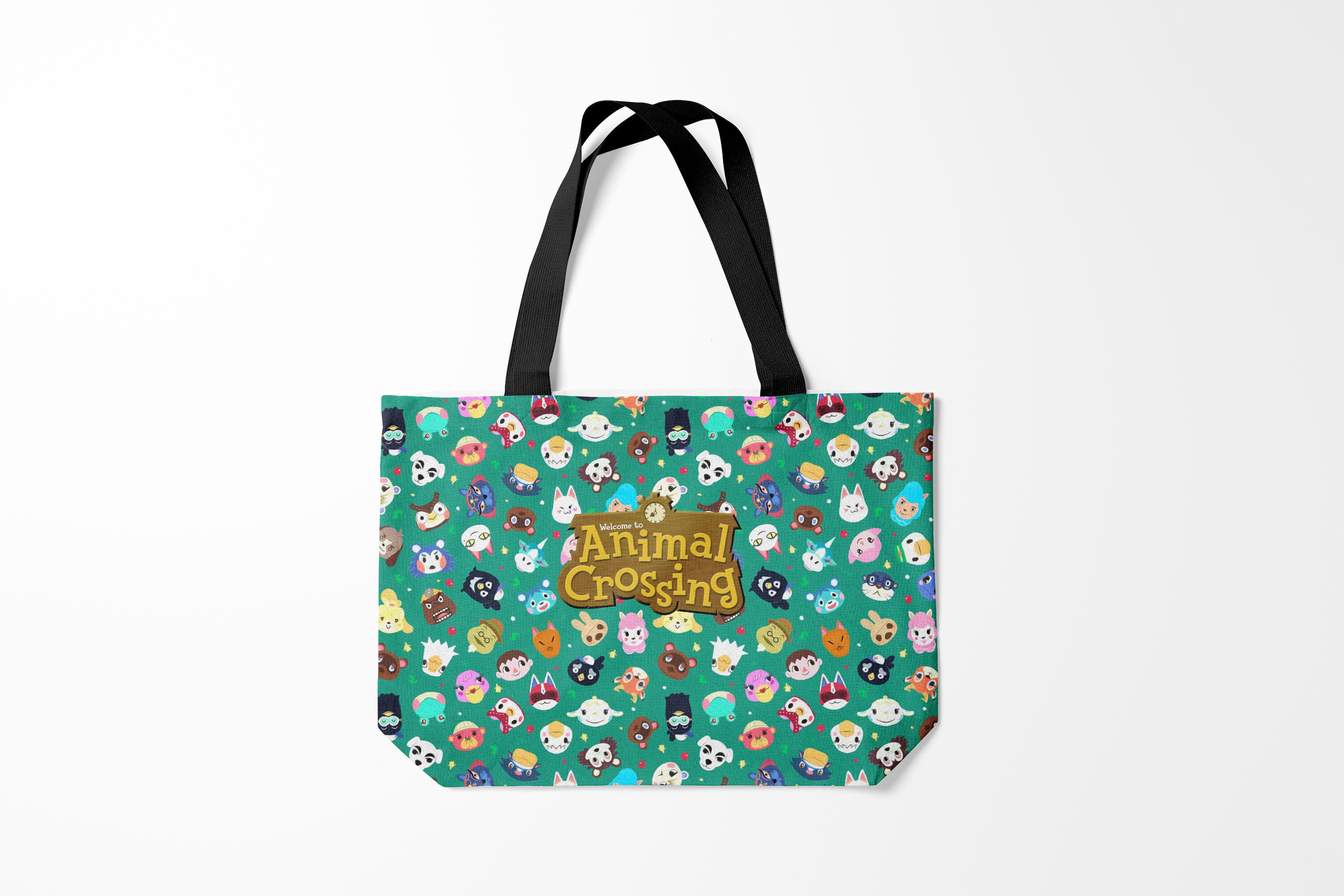 

Сумка шoппер унисекс Burnettie Animal Crossing, зеленый, Animal Crossing