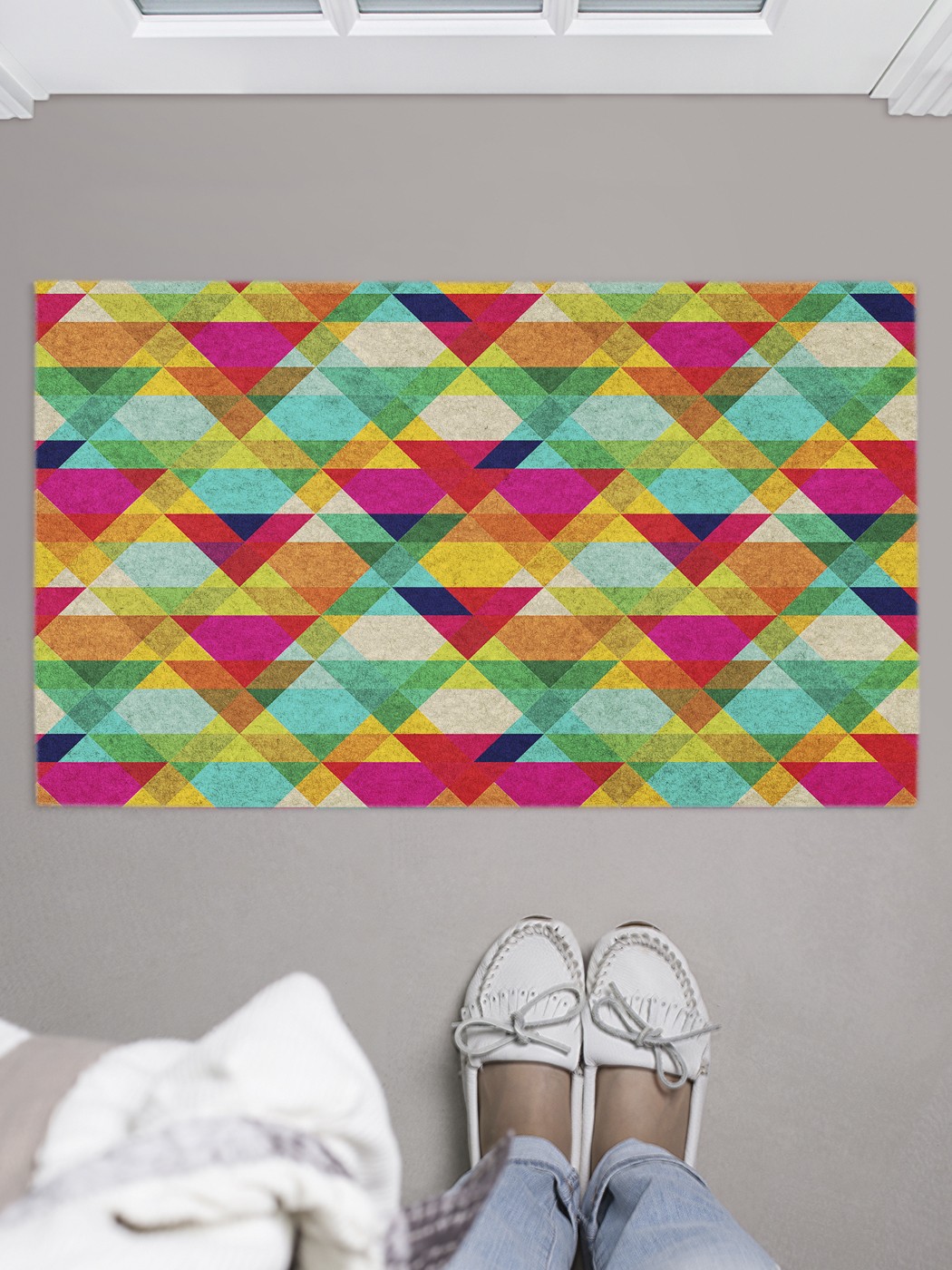 

Придверный коврик в прихожую для обуви, на резиновой основе, 75x45 см door_51255 JoyArty