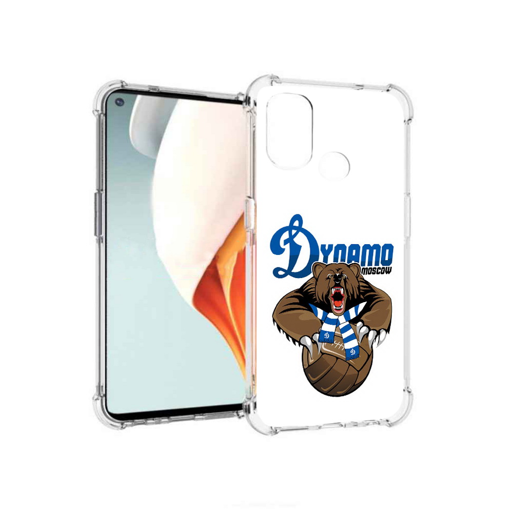 

Чехол MyPads Tocco для OnePlus Nord N100 ФК Динамо медведь (PT227045.141.175), Прозрачный, Tocco