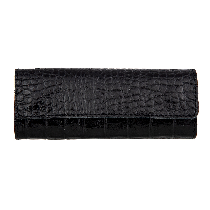 

Ключница женская Sergio Belotti 7403 croco черная, Черный, 7403 croco