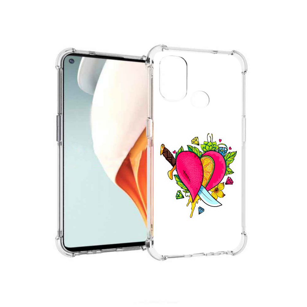

Чехол MyPads Tocco для OnePlus Nord N100 Фруктовое сердце (PT227045.141.188), Прозрачный, Tocco