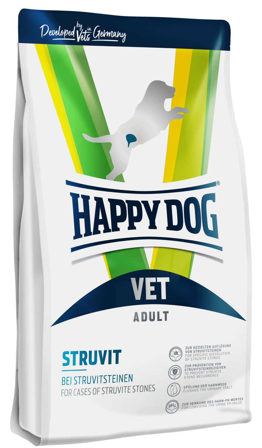 фото Сухой корм для собак happy dog для растворения струвитных камней vet diet struvit, 1 кг