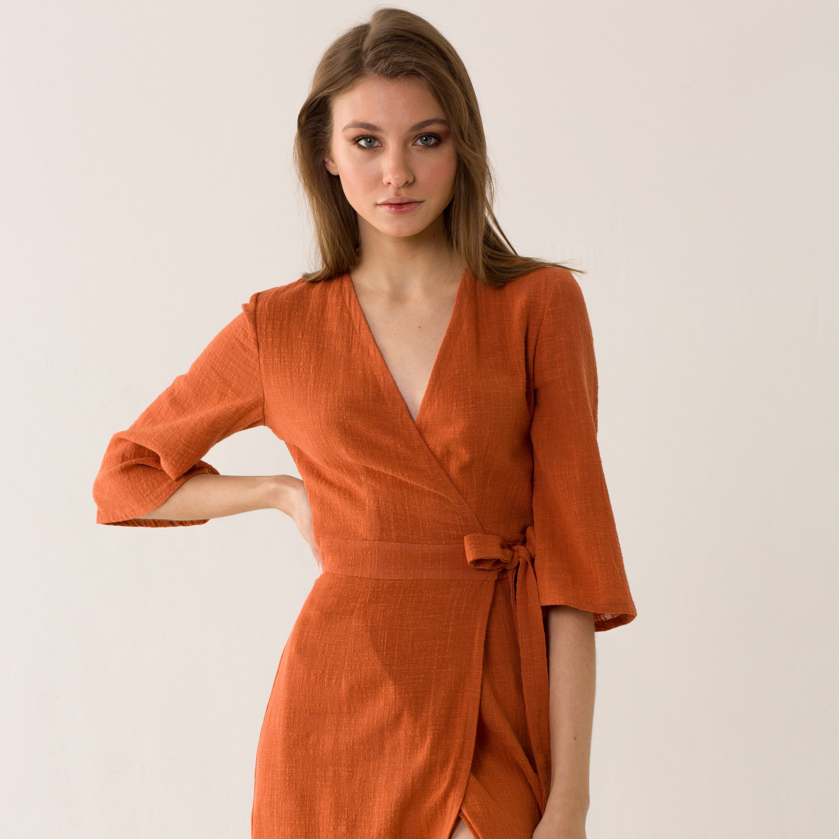 Платье женское JCOS ТС00010 оранжевое XS
