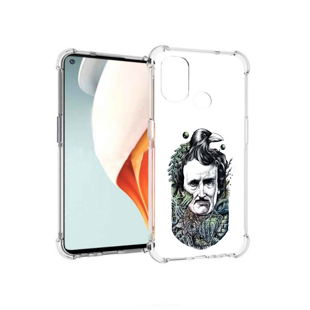 

Чехол MyPads Tocco для OnePlus Nord N100 Эдгар Аллан с вороном (PT227045.141.203), Прозрачный, Tocco