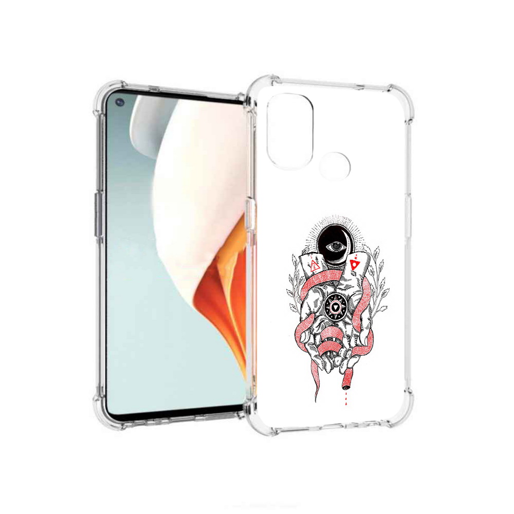 

Чехол MyPads Tocco для OnePlus Nord N100 абстрация связанные руки (PT227045.141.213), Прозрачный, Tocco