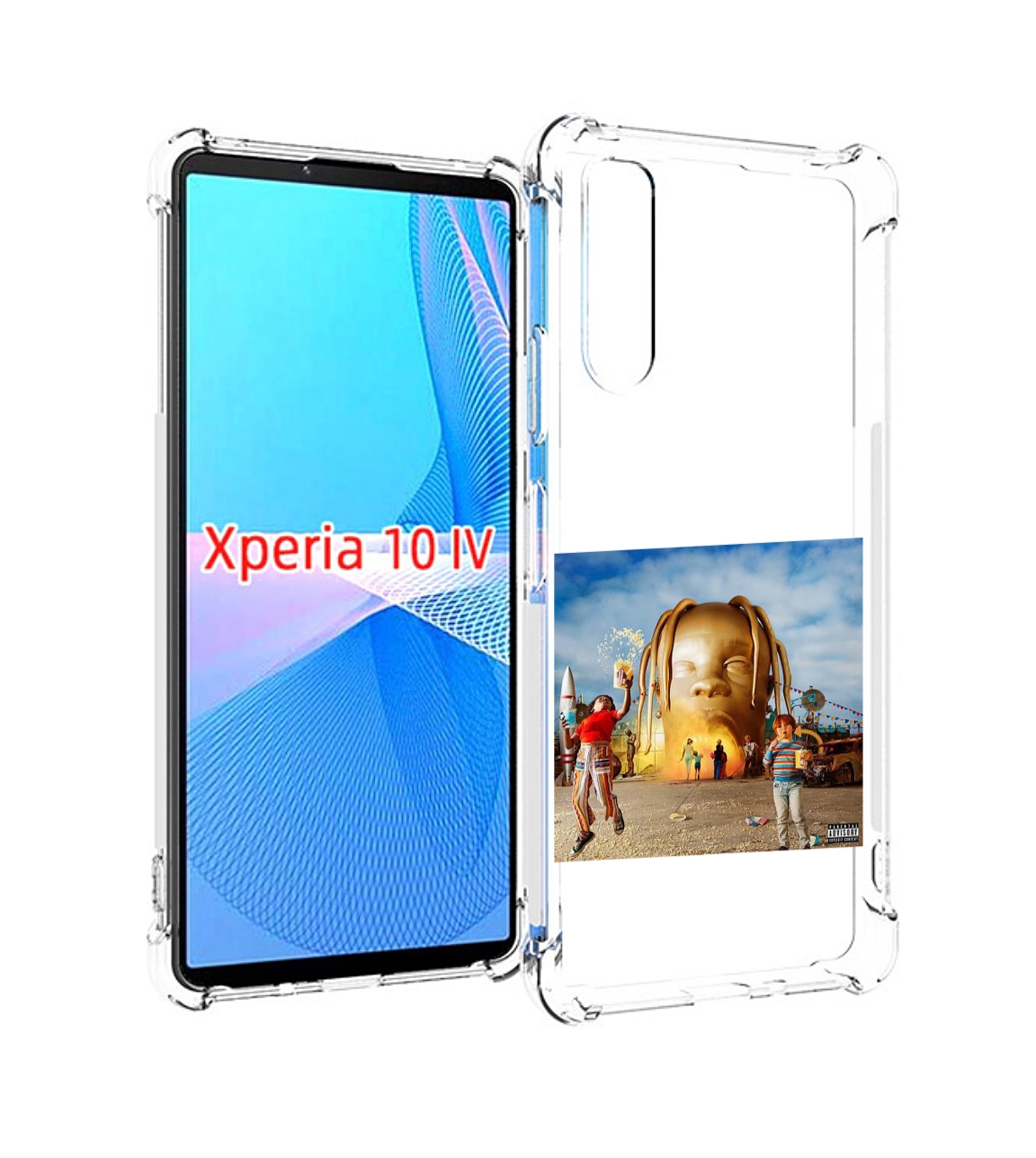 

Чехол MyPads Travis Scott - Astroworld для Sony Xperia 10 IV (10-4), Прозрачный, Tocco