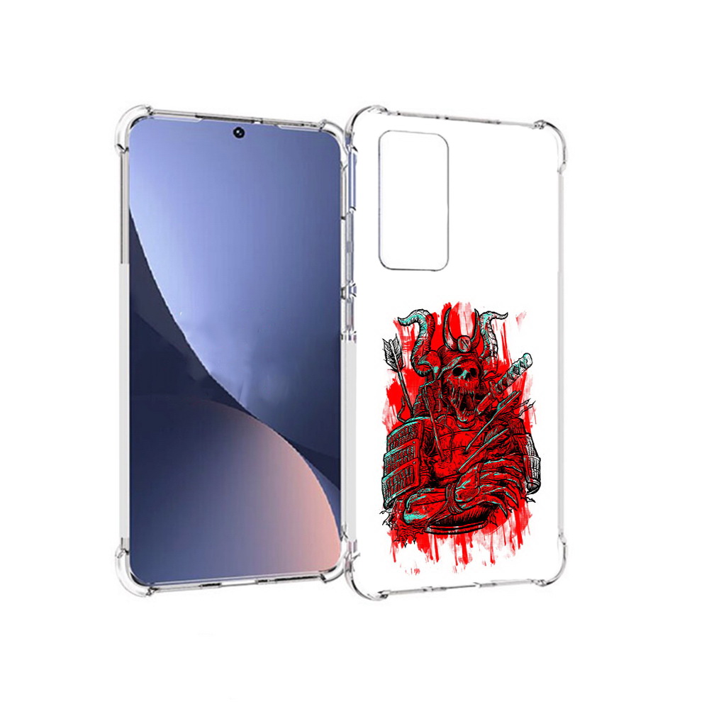 

Чехол MyPads Tocco для Xiaomi 12 красный скелет воин (PT226952.288.413), Прозрачный, Tocco