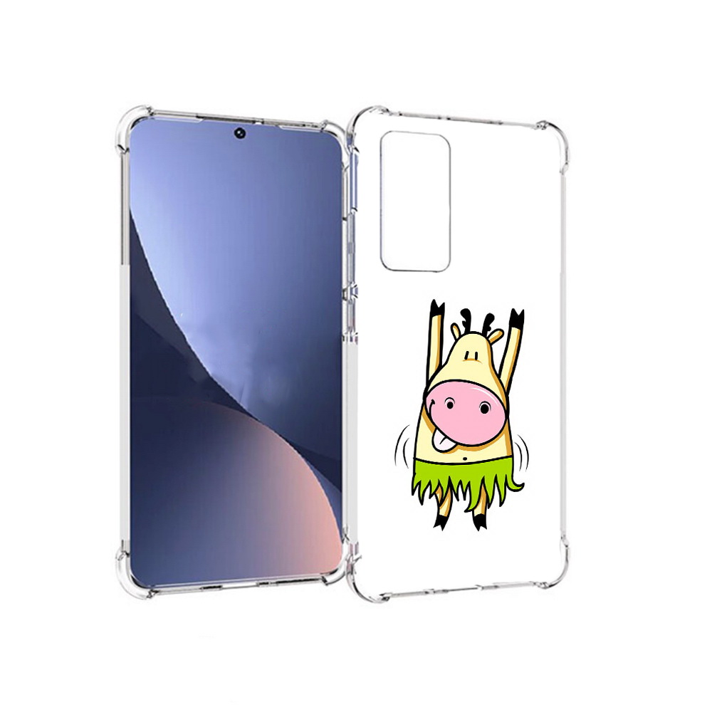 

Чехол MyPads Tocco для Xiaomi 12 Веселая корова (PT226952.288.42), Прозрачный, Tocco