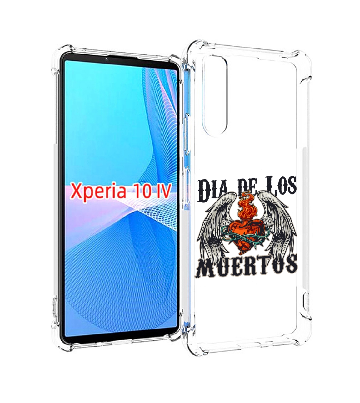 

Чехол MyPads burning-heart для Sony Xperia 10 IV (10-4), Прозрачный, Tocco