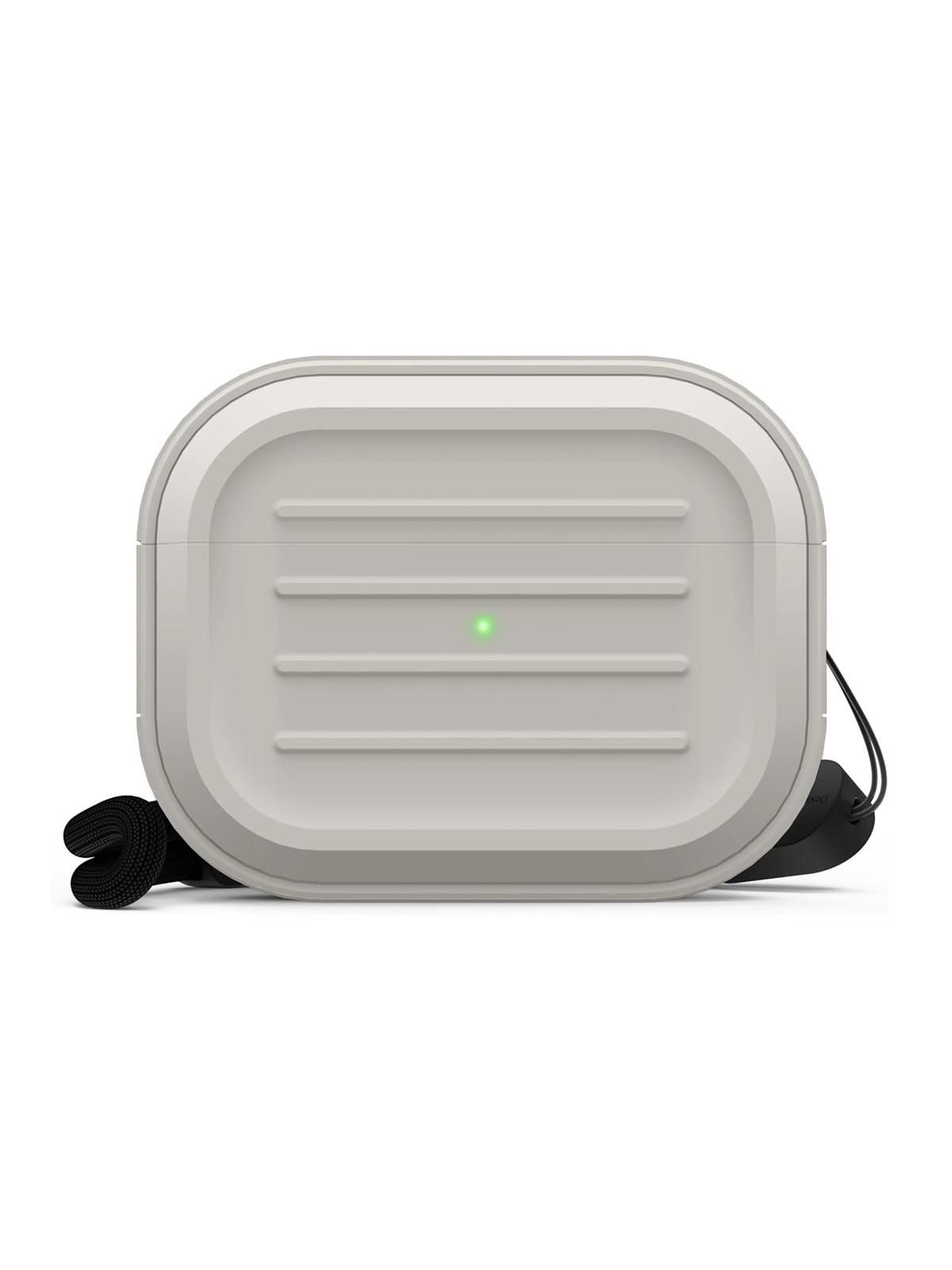 

Чехол Elago для Airpods Pro 2 ударопрочный с усиленными углами, бежевый, Armor Silicone case