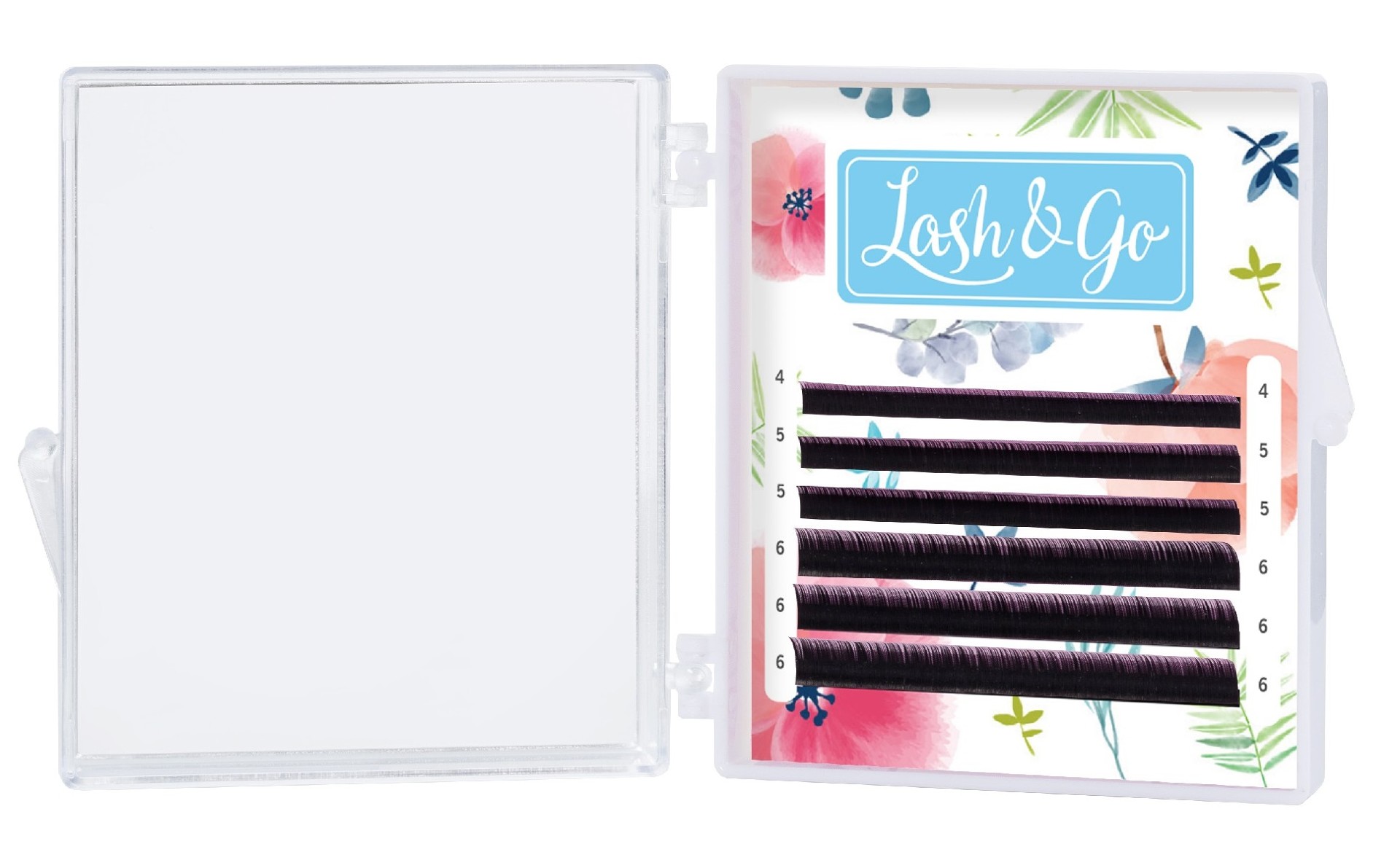 

Ресницы на ленте Lash&Go MINI, D, 0.12, 13-16 mm, 6 линий, Черный, LL621511