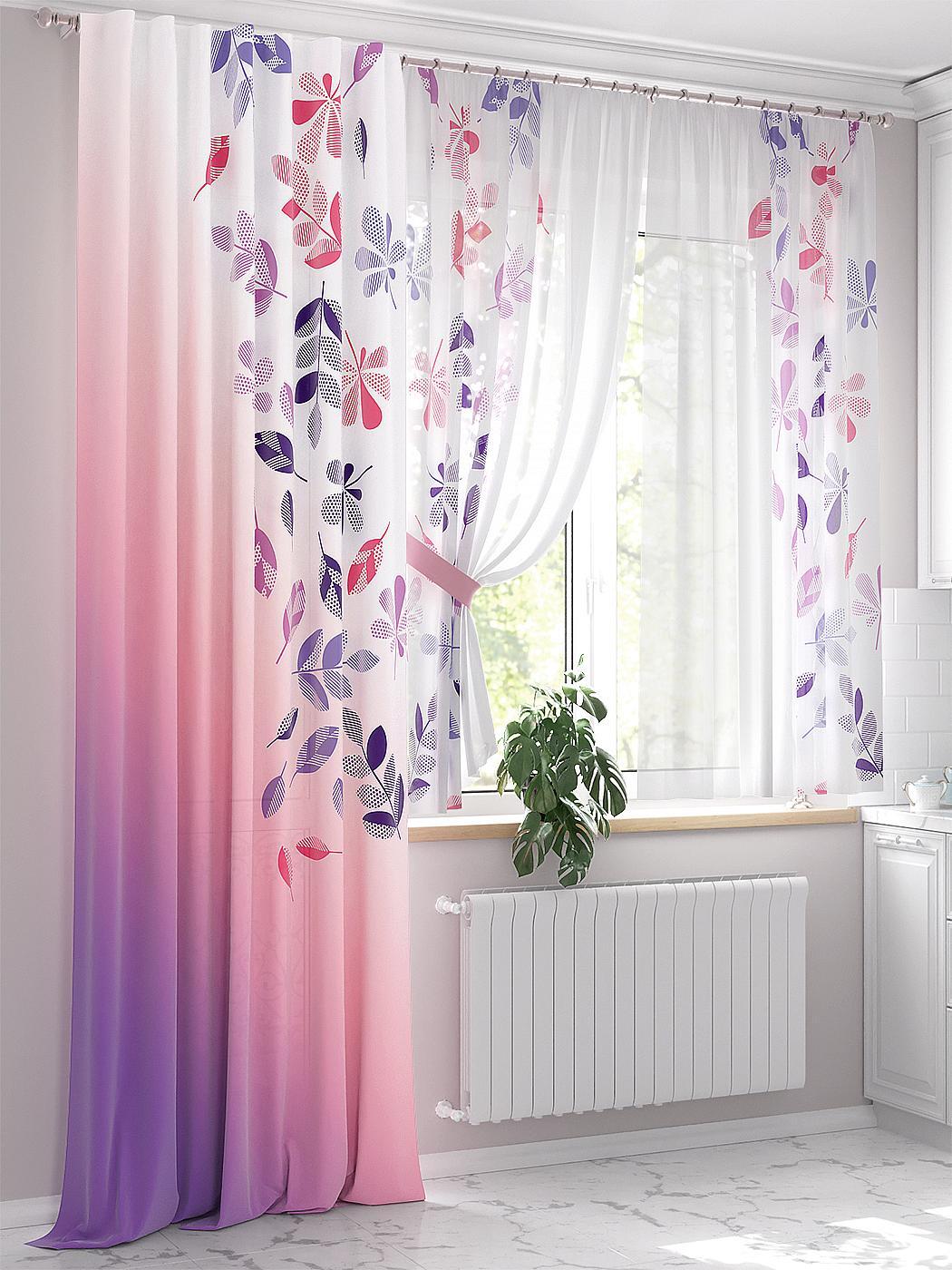 

Комплекты штор AT HOME Люрбис высота 280 см, ширина 150 см, Белый, 551084