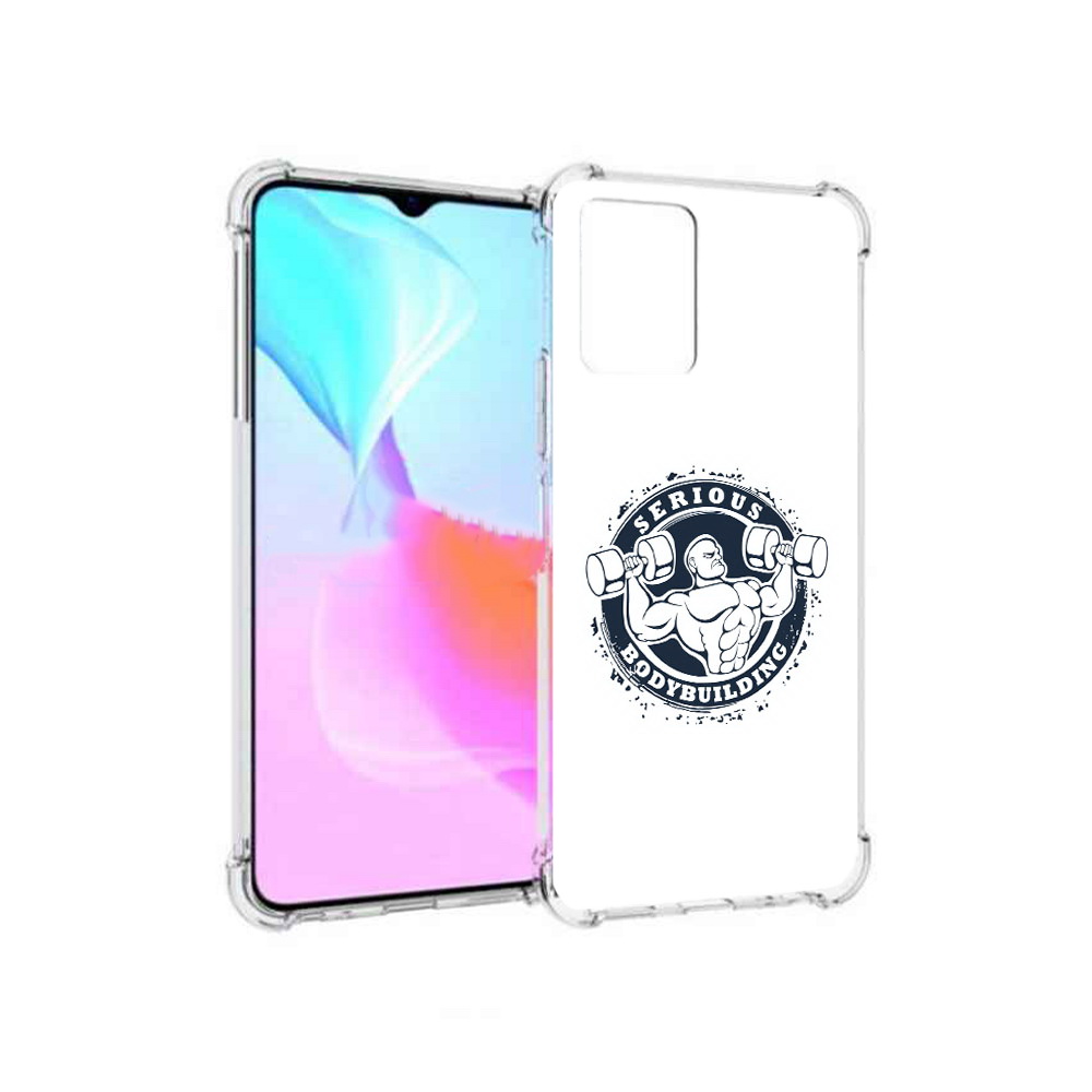

Чехол MyPads Tocco для Vivo Y33s бодибилдинг воля к победе (PT226981.417.231), Прозрачный, Tocco