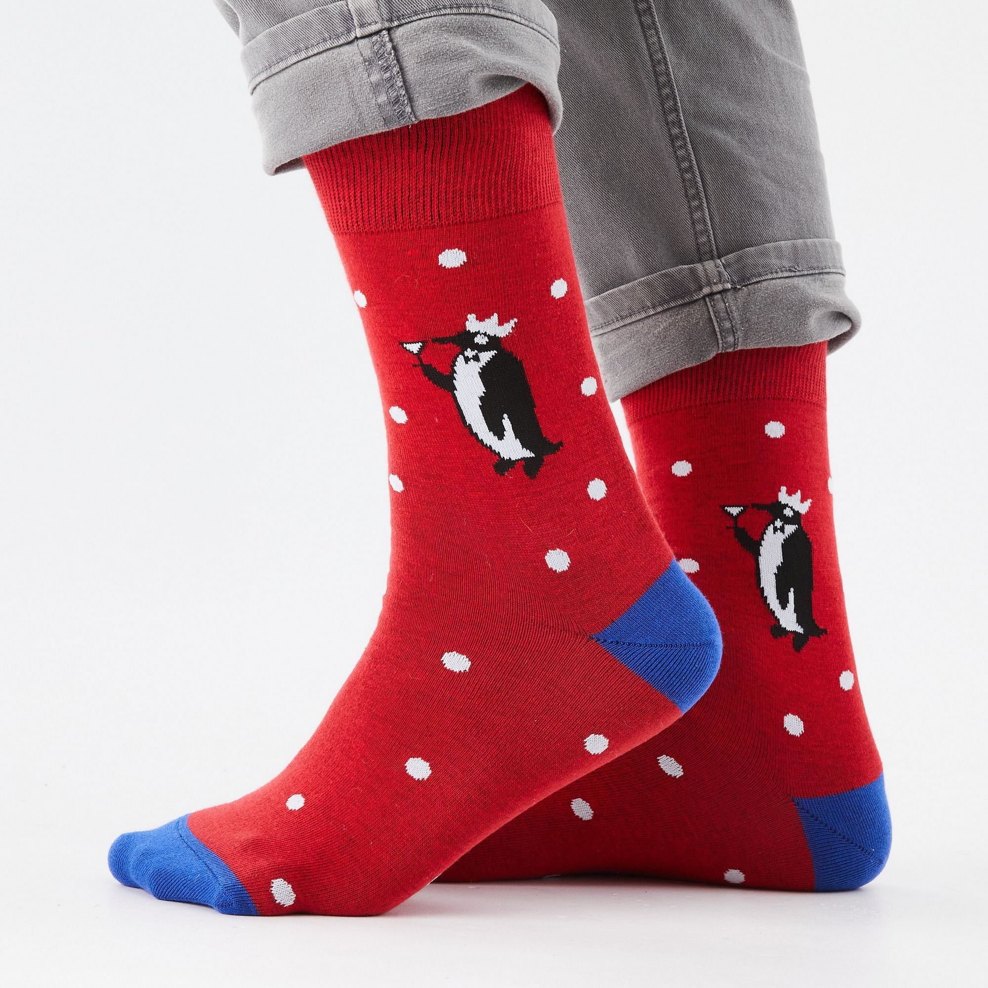 Носки St. Friday Socks NY22-1036-11 красные 38-41