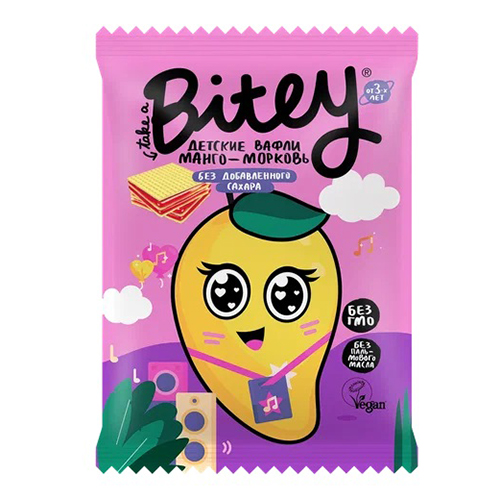 

Вафли Bite Манго-Морковь, 35 г х 3 шт, 2598586