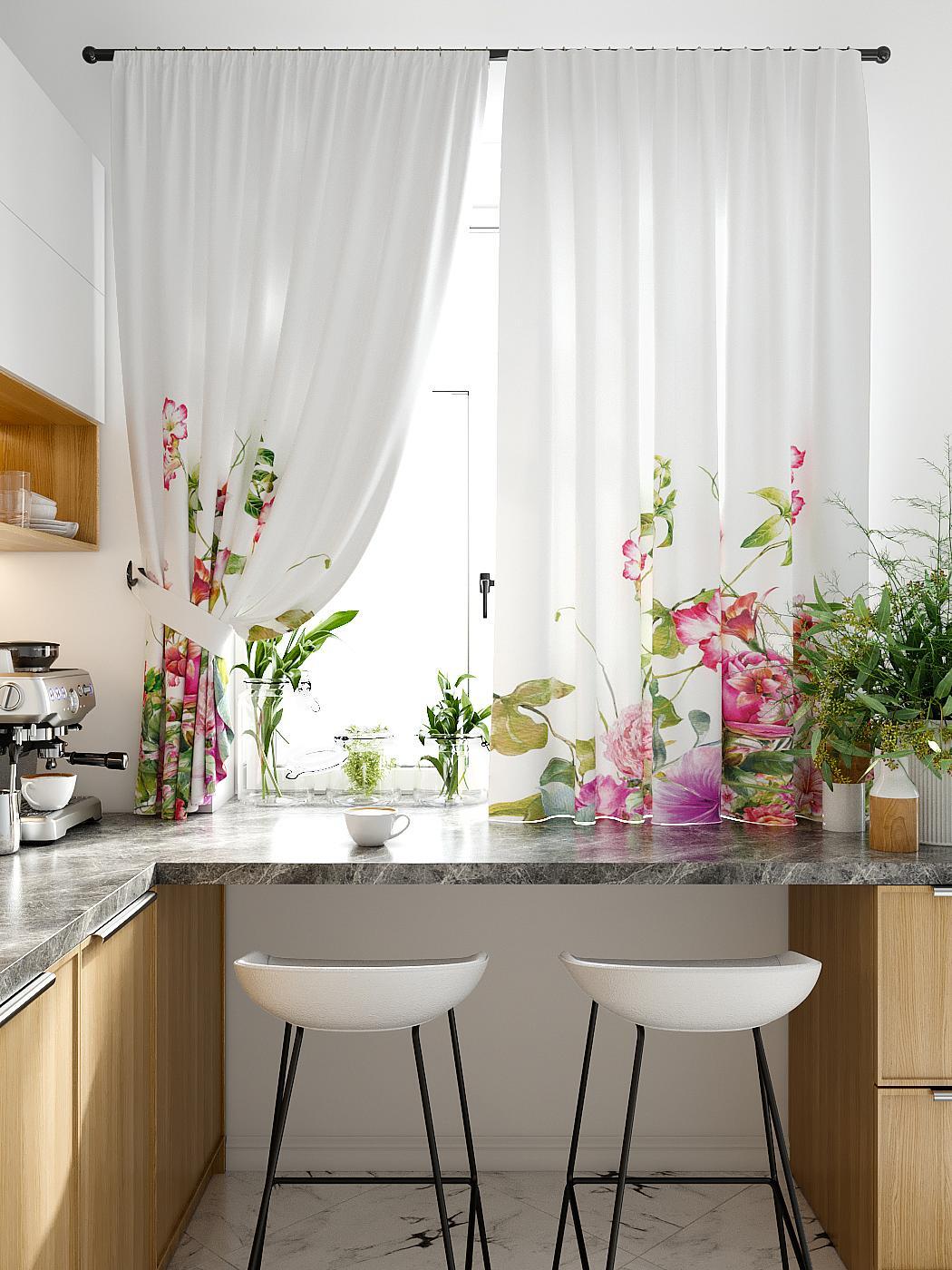 

Комплекты штор AT HOME Фланир высота 180 см, ширина 150 см, Белый, 920194