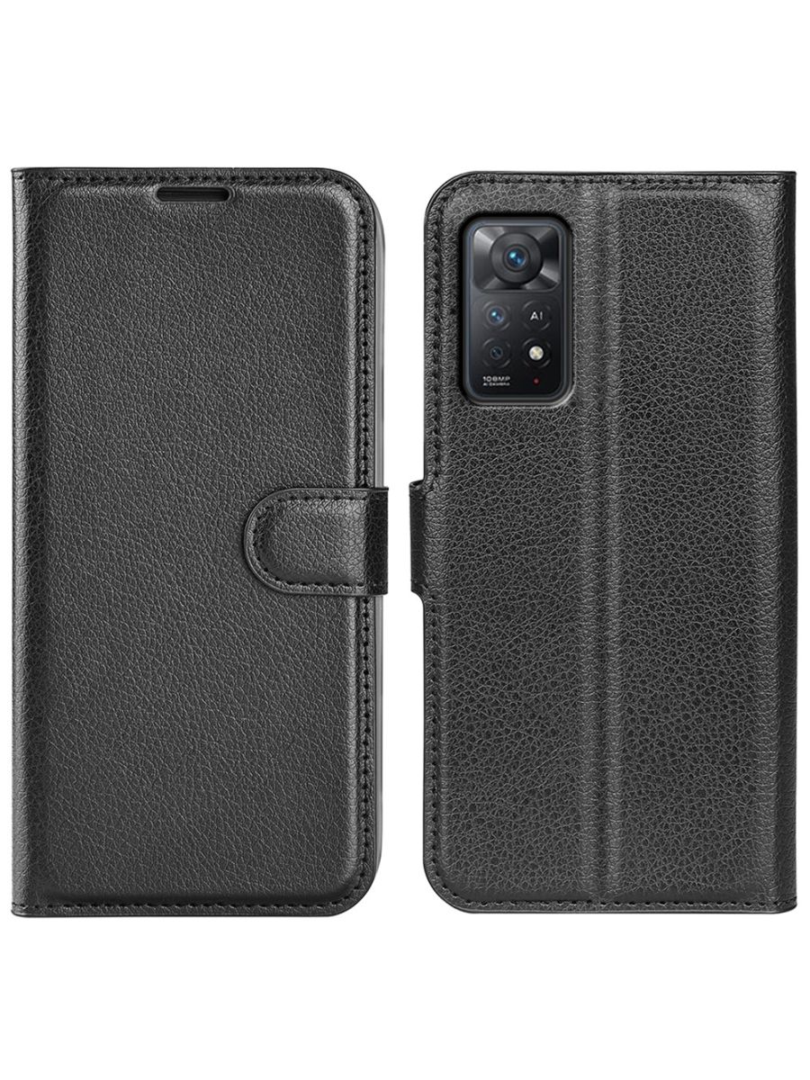 

Чехол Wallet для смартфона Xiaomi Redmi Note 11 Pro черный