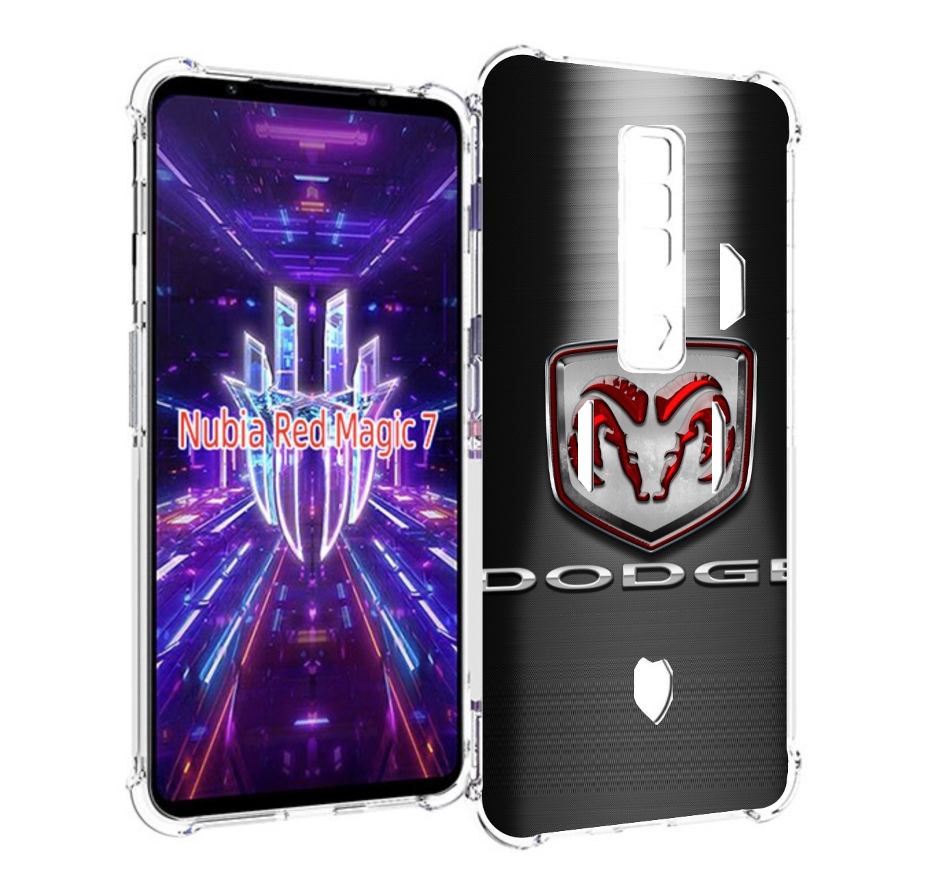 Чехол MyPads dodge 1 мужской для ZTE Nubia Red Magic 7