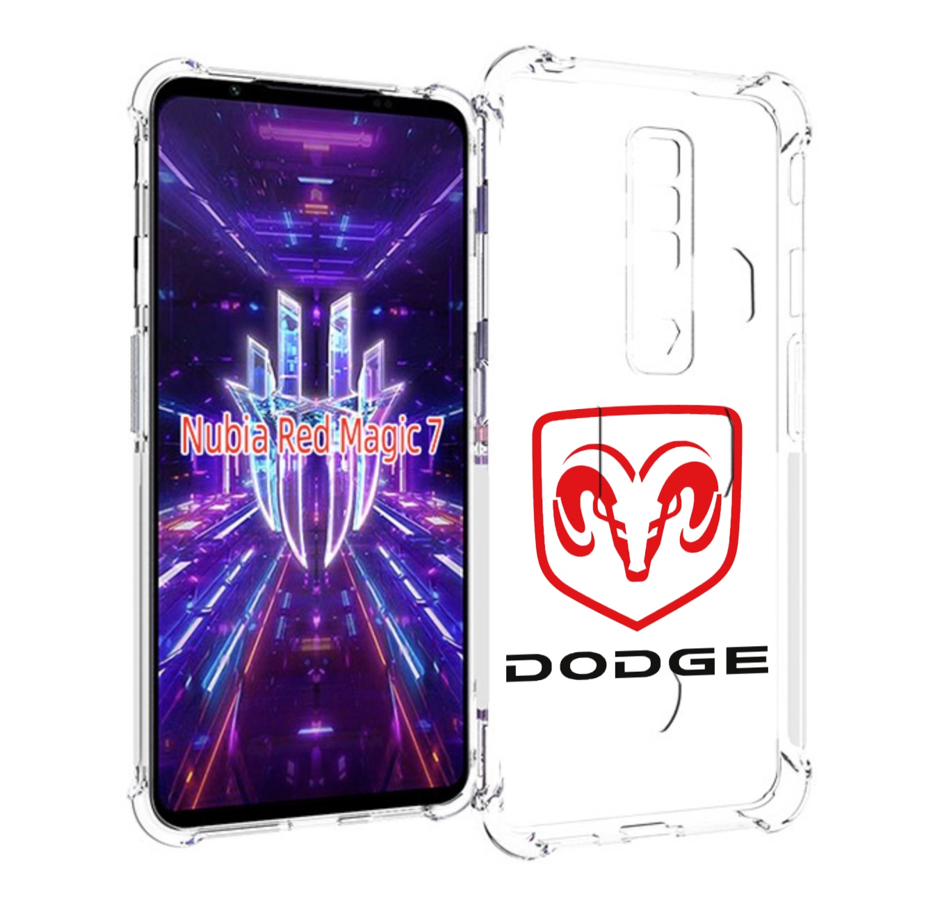 

Чехол MyPads dodge-2 мужской для ZTE Nubia Red Magic 7, Прозрачный, Tocco