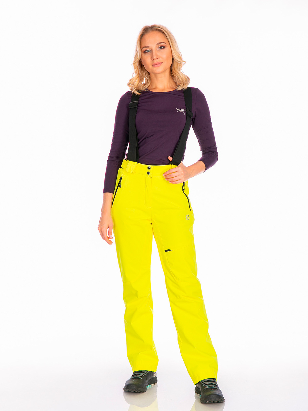 Горнолыжные брюки женские LAFOR, цвет желтый, р.44