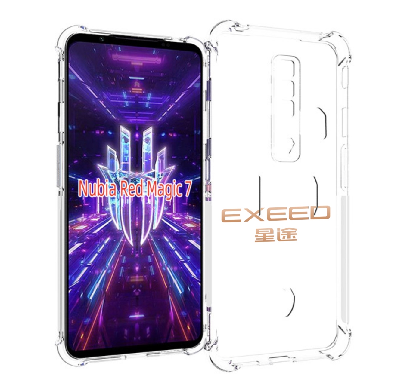 

Чехол MyPads exeed 2 для ZTE Nubia Red Magic 7, Прозрачный, Tocco