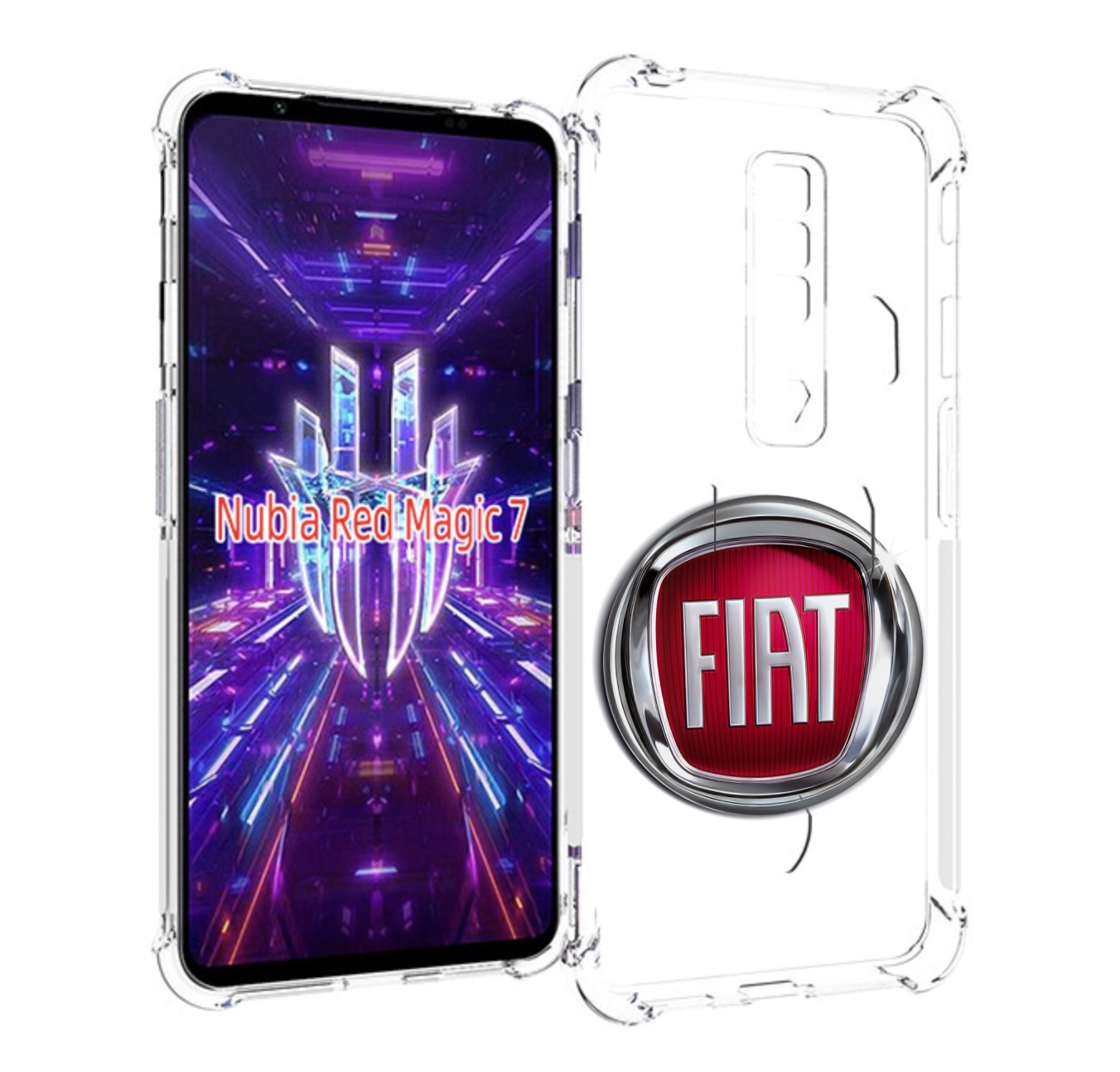 

Чехол MyPads fiat мужской для ZTE Nubia Red Magic 7, Прозрачный, Tocco