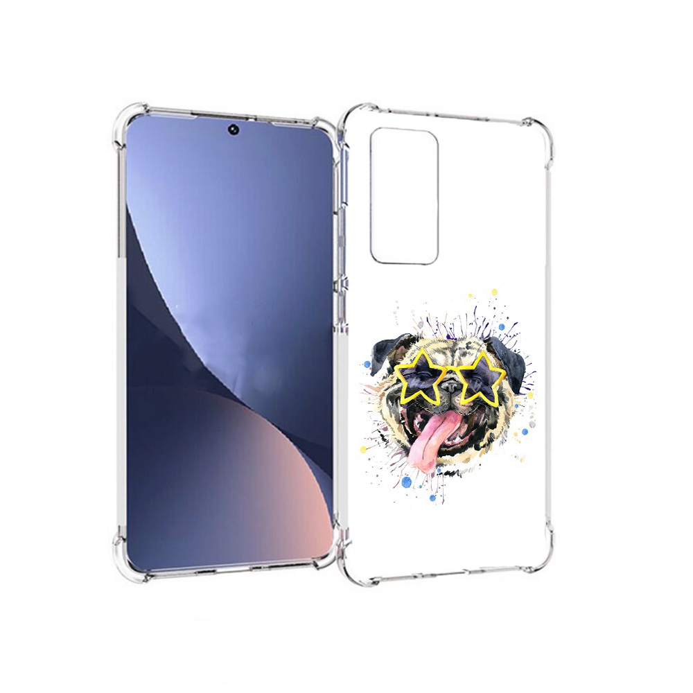 

Чехол MyPads Tocco для Xiaomi 12 мопс боксер (PT226952.288.482), Прозрачный, Tocco