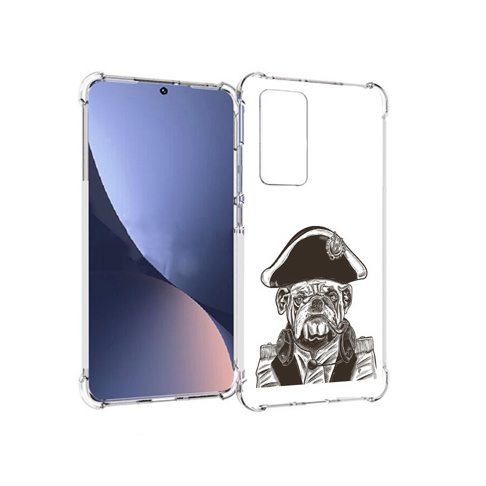 

Чехол MyPads Tocco для Xiaomi 12 мопс генерал (PT226952.288.483), Прозрачный, Tocco