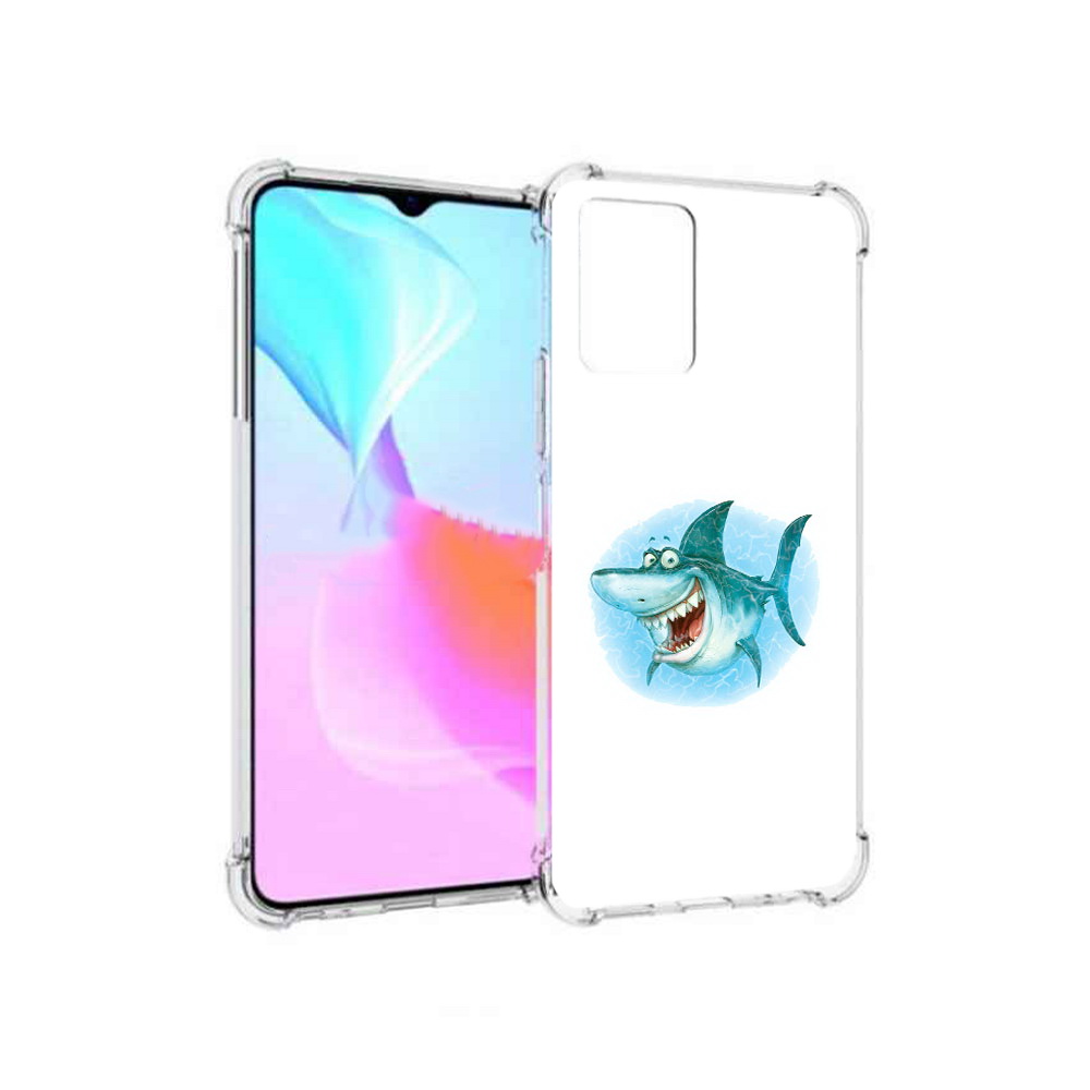 

Чехол MyPads Tocco для Vivo Y33s веселая акула (PT226981.417.261), Прозрачный, Tocco