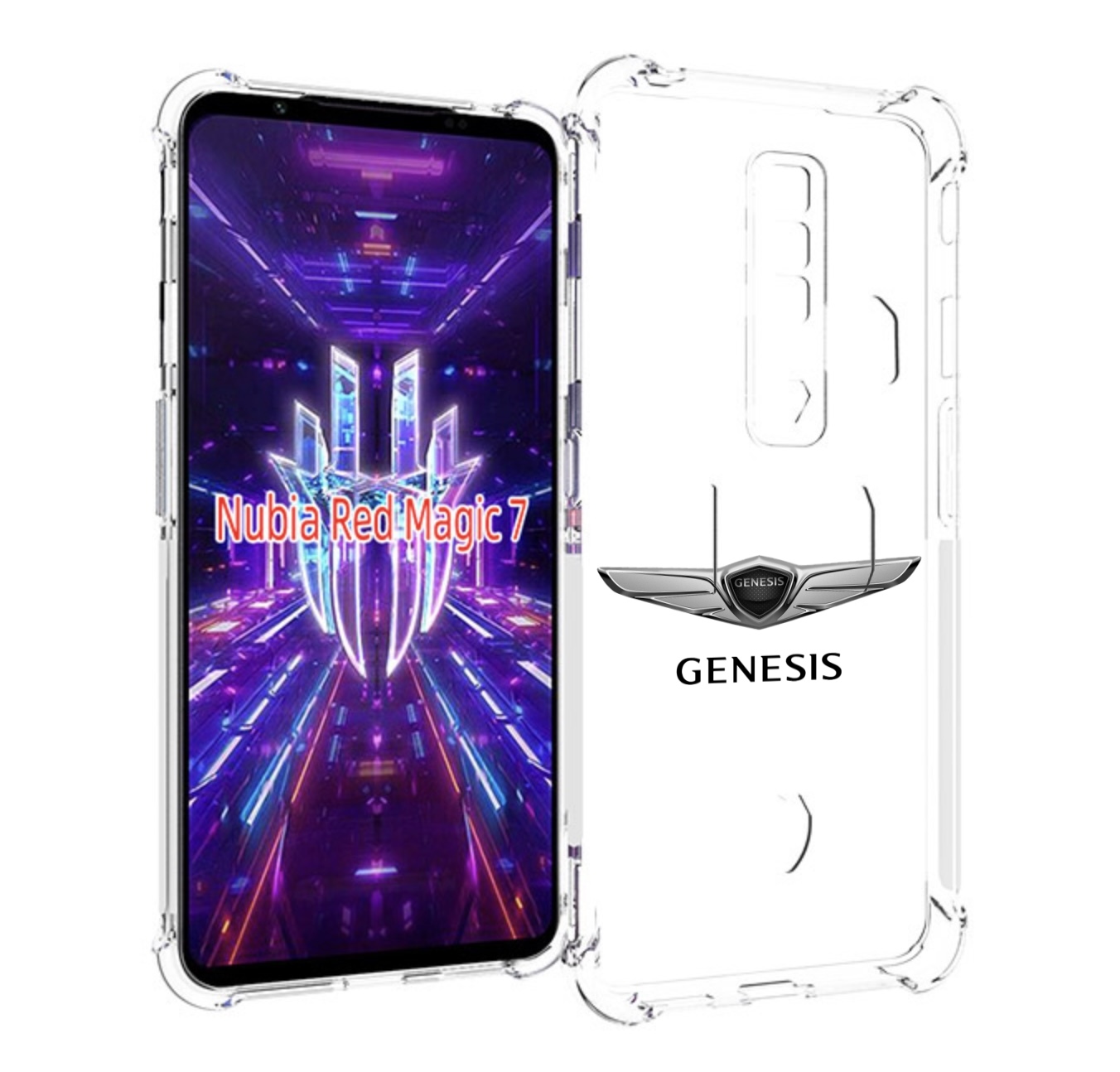 

Чехол MyPads genesis-3 мужской для ZTE Nubia Red Magic 7, Прозрачный, Tocco