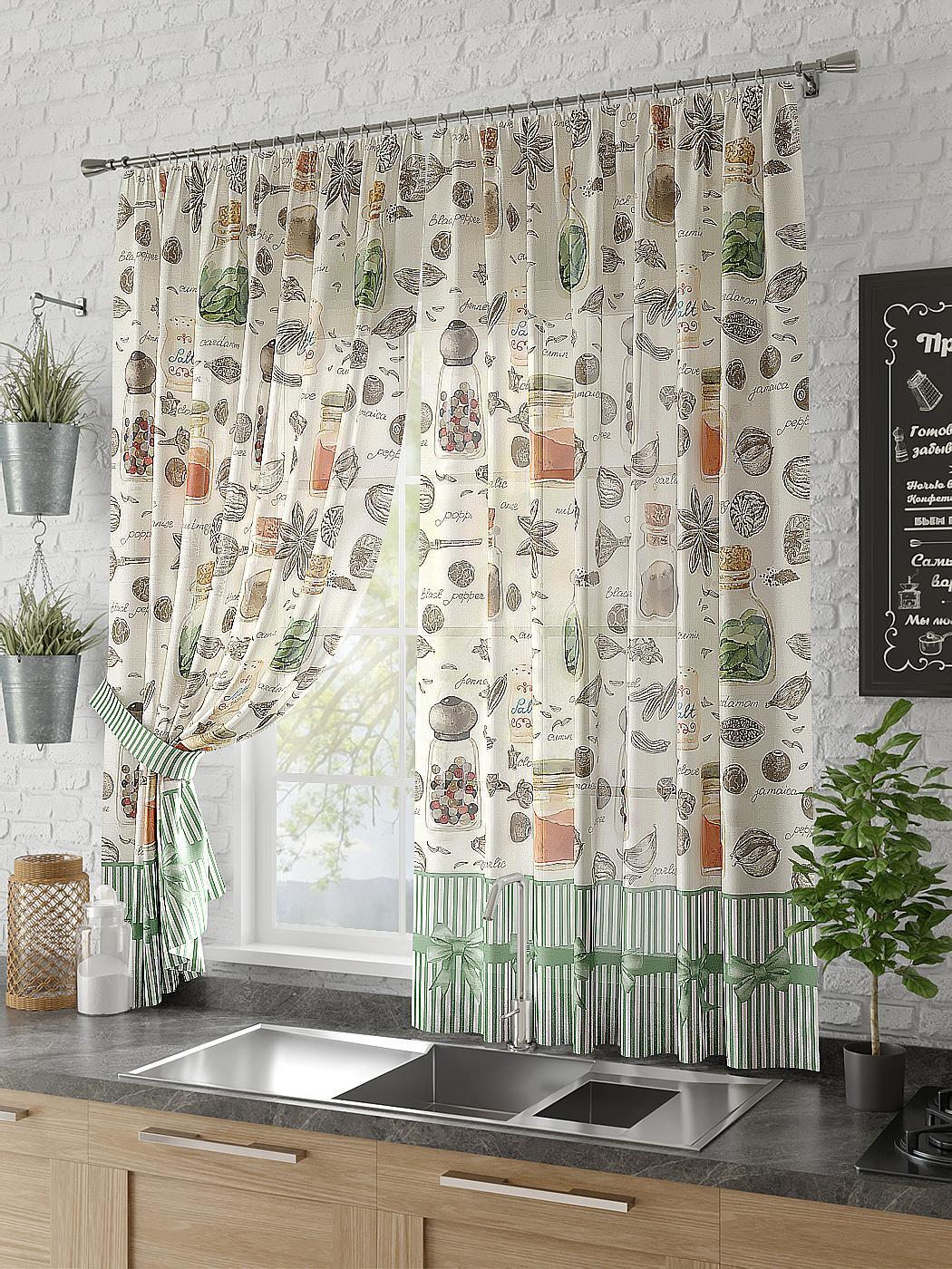 

Комплекты штор AT HOME Лакрин высота 180 см, ширина 150 см, Белый, 930327