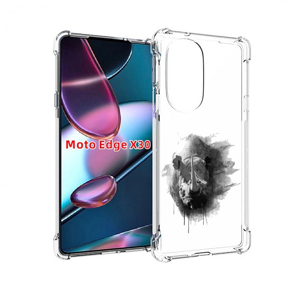 Чехол MyPads носорог для Motorola Moto Edge X30
