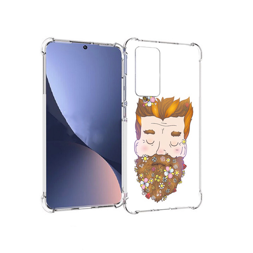

Чехол MyPads Tocco для Xiaomi 12 мужчина с цветами в бороде (PT226952.288.489), Прозрачный, Tocco