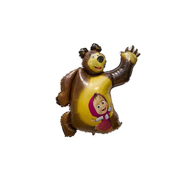 

Шар полимерный 35" «Маша и Медведь», Коричневый