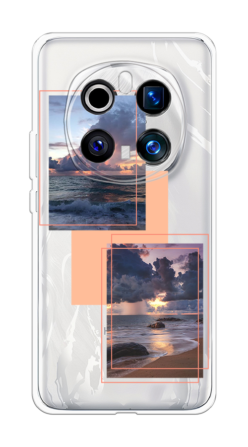 

Чехол на Honor Magic 7 Pro "Sky collage", Розовый;прозрачный;синий, 6125650-1
