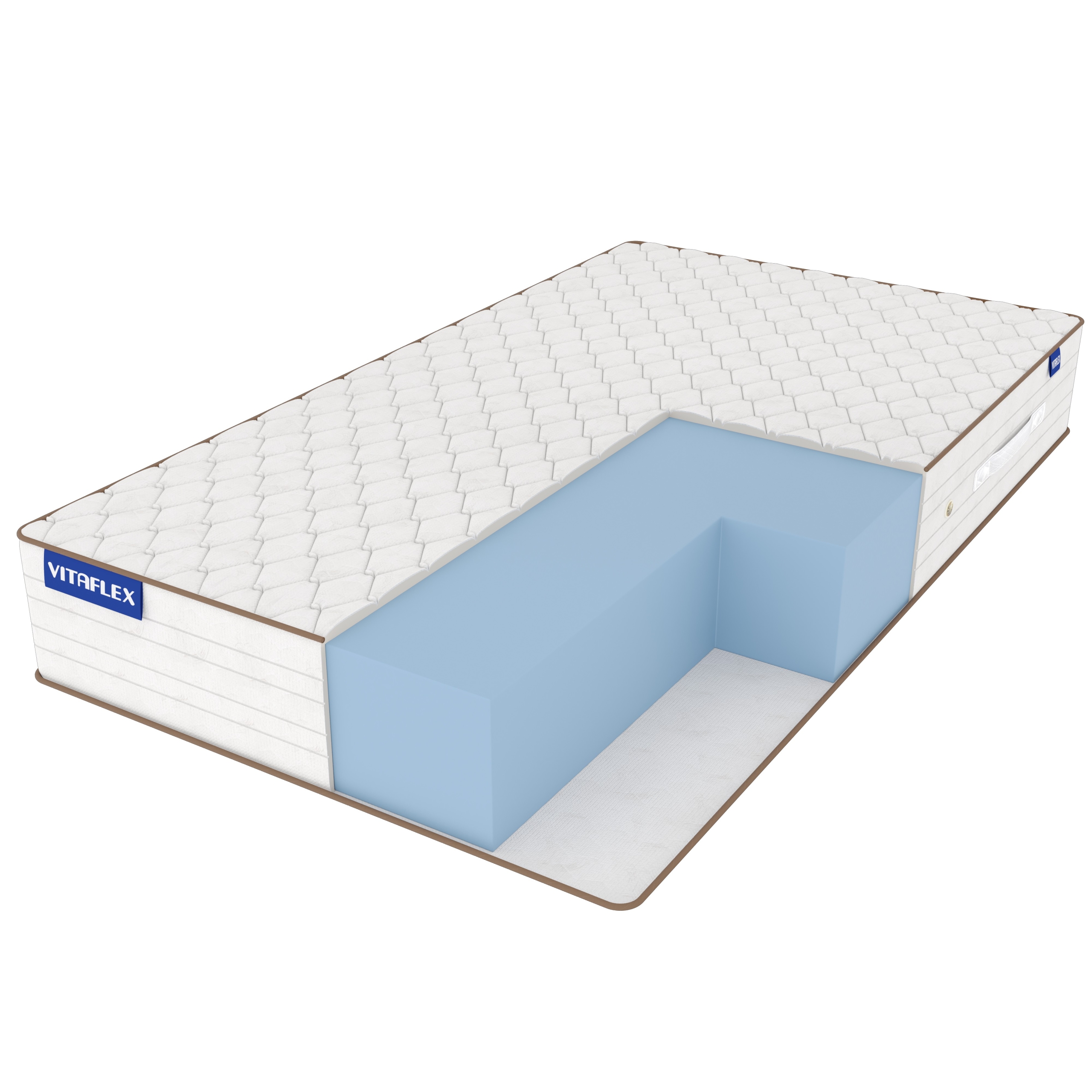 

Матрас Vitaflex Mix Foam 25 155х185, Бежевый;белый;серый;серебристый, Foam 25