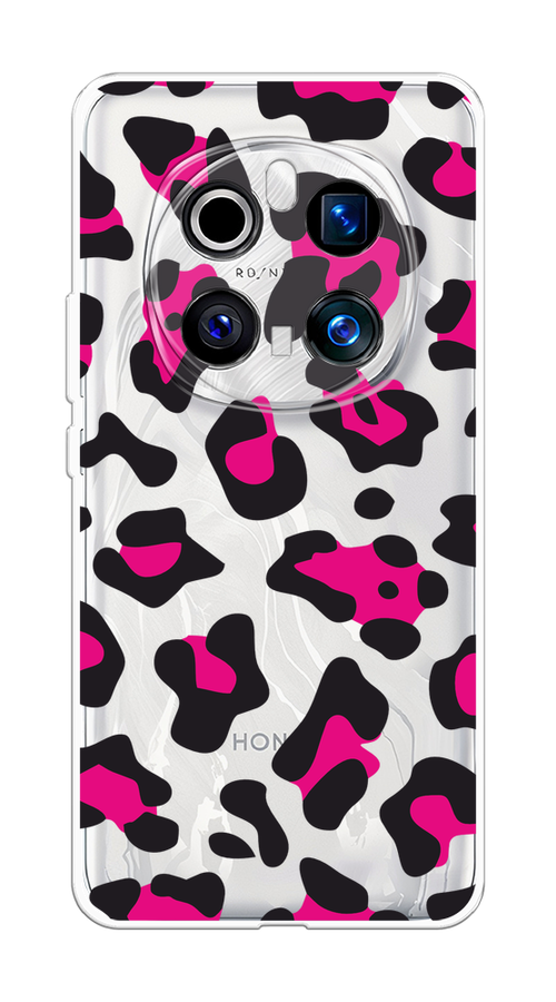 

Чехол на Honor Magic 7 Pro "Pink cow spots", Черный;розовый, 6125650-1