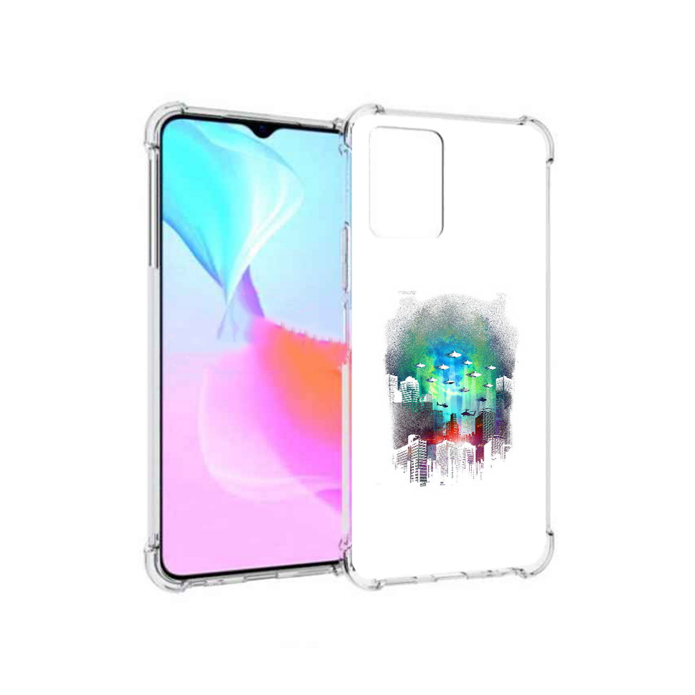 

Чехол MyPads Tocco для Vivo Y33s город в свечении (PT226981.417.296), Прозрачный, Tocco