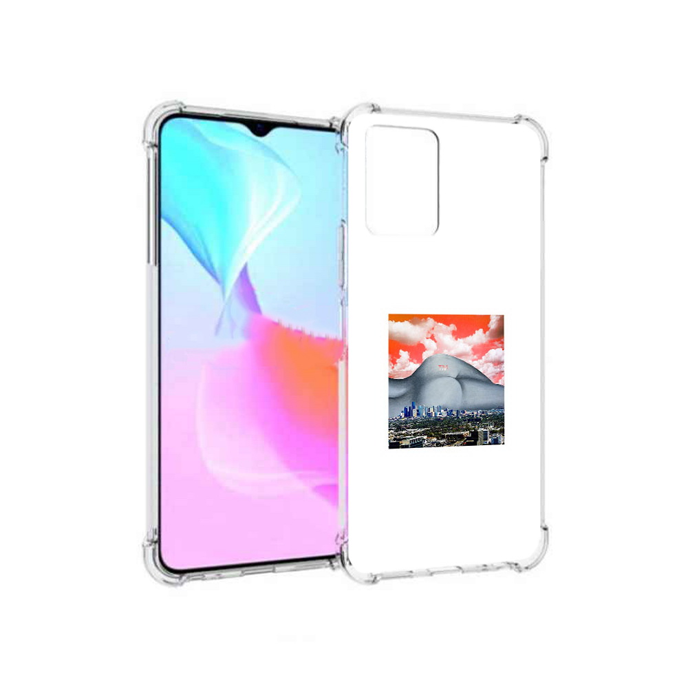 Чехол MyPads Tocco для Vivo Y33s город с девушкой на фоне (PT226981.417.297)