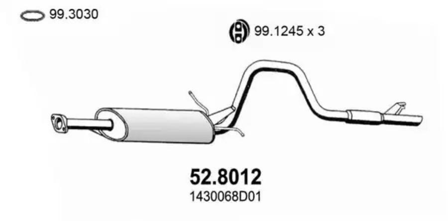 

Глушитель задняя часть ASSO 528012