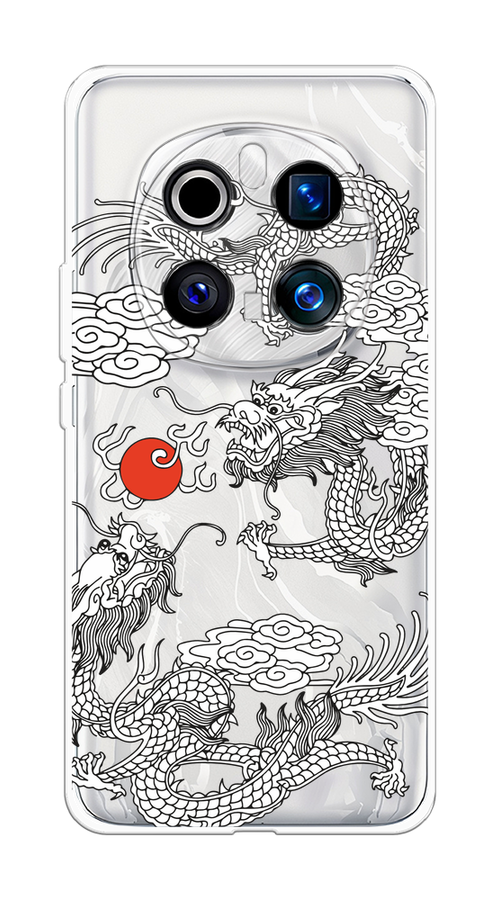 

Чехол на Honor Magic 7 Pro "Драконы с ножом", Прозрачный;черный;белый, 6125650-1