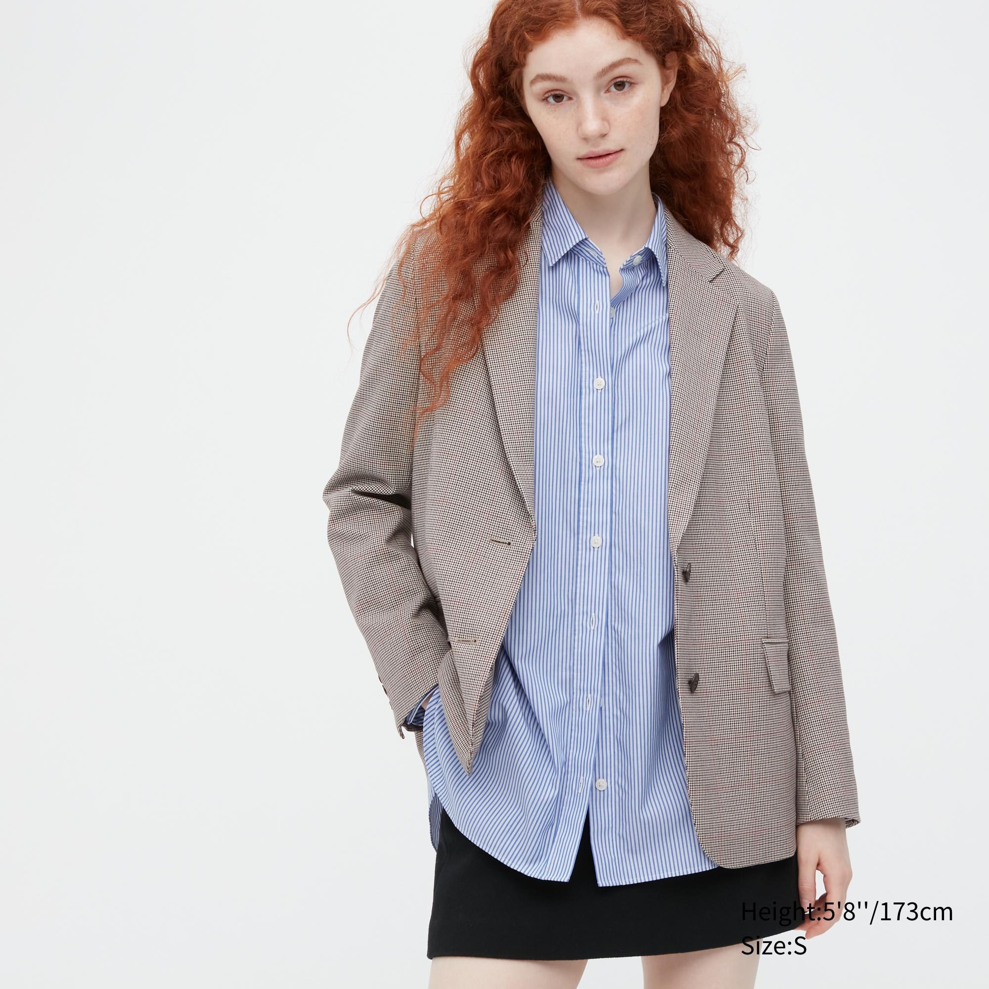 

Блейзер женский UNIQLO 453032COL32 бежевый L (доставка из-за рубежа), 453032COL32