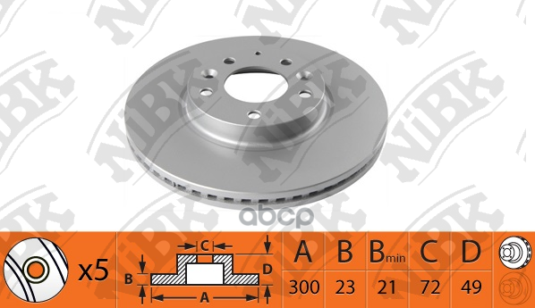 

Диск тормозной передний MAZDA 6 07 RN1515