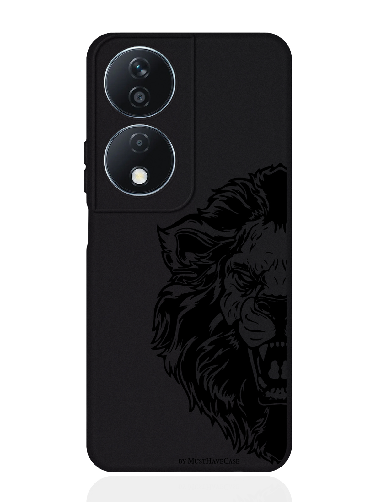 

Чехол для смартфона Honor X7b черный силиконовый Король Лев, Черный;коричневый, Honor