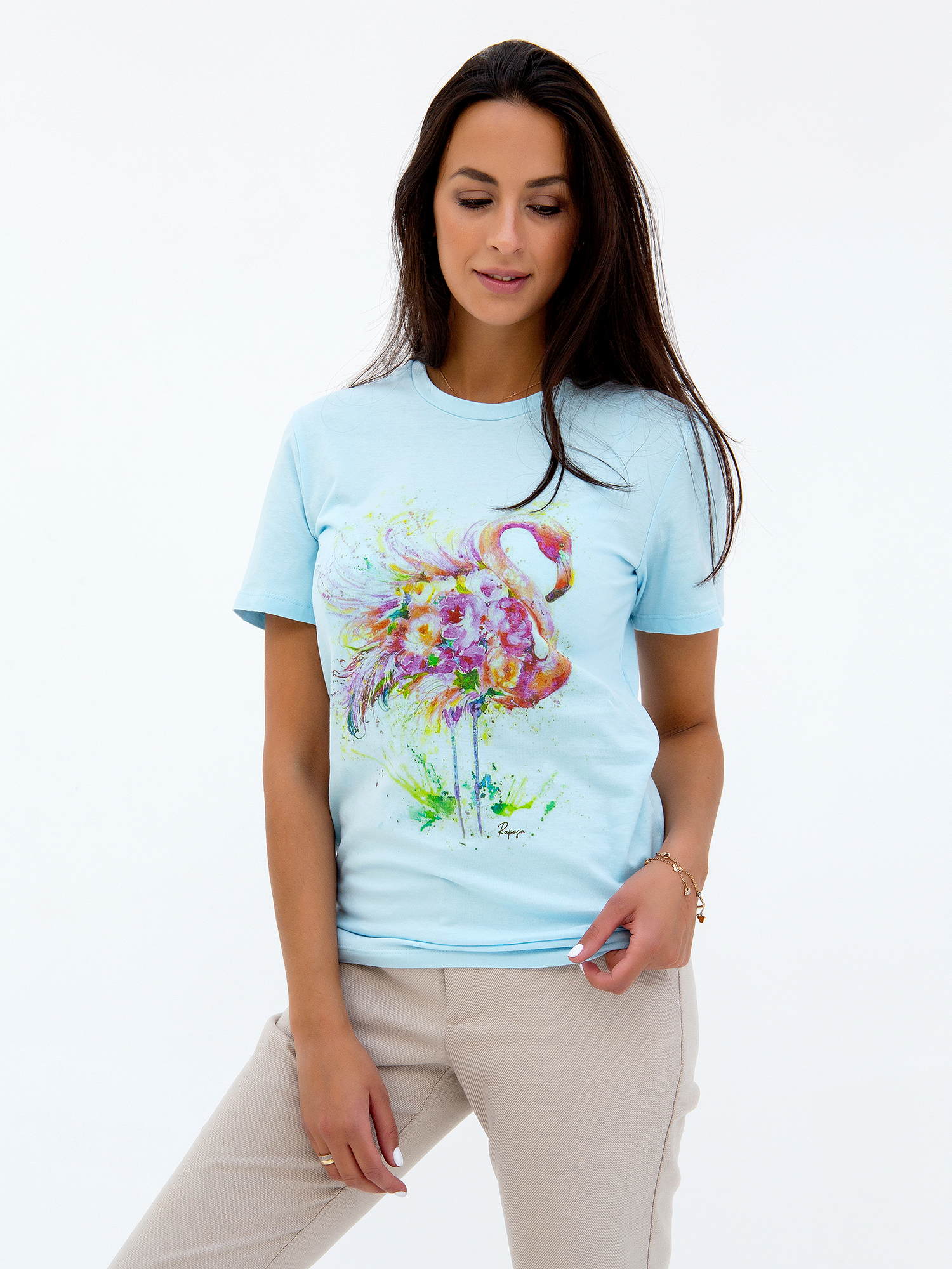 

Футболка женская RAPOSA 168 голубая 54 RU, 168