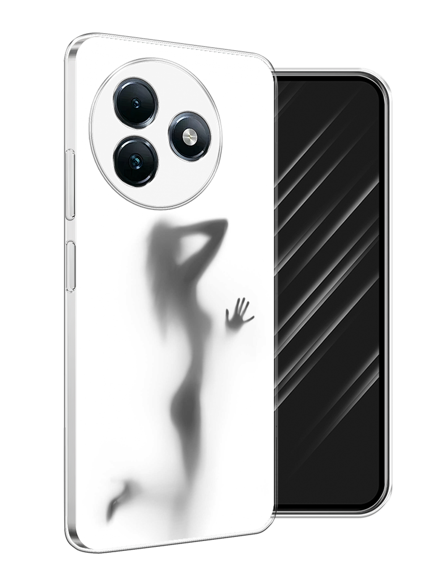 

Чехол Awog на Itel S24 "Стекло в душе", Белый;серый;черный, 3202050-1