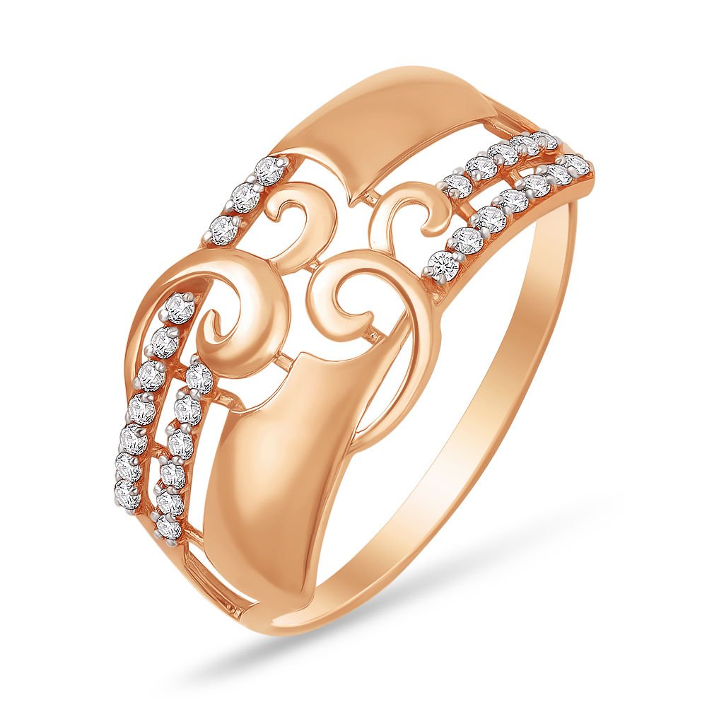 

Кольцо из золота р.  585Gold 301003052, фианит, 301003052