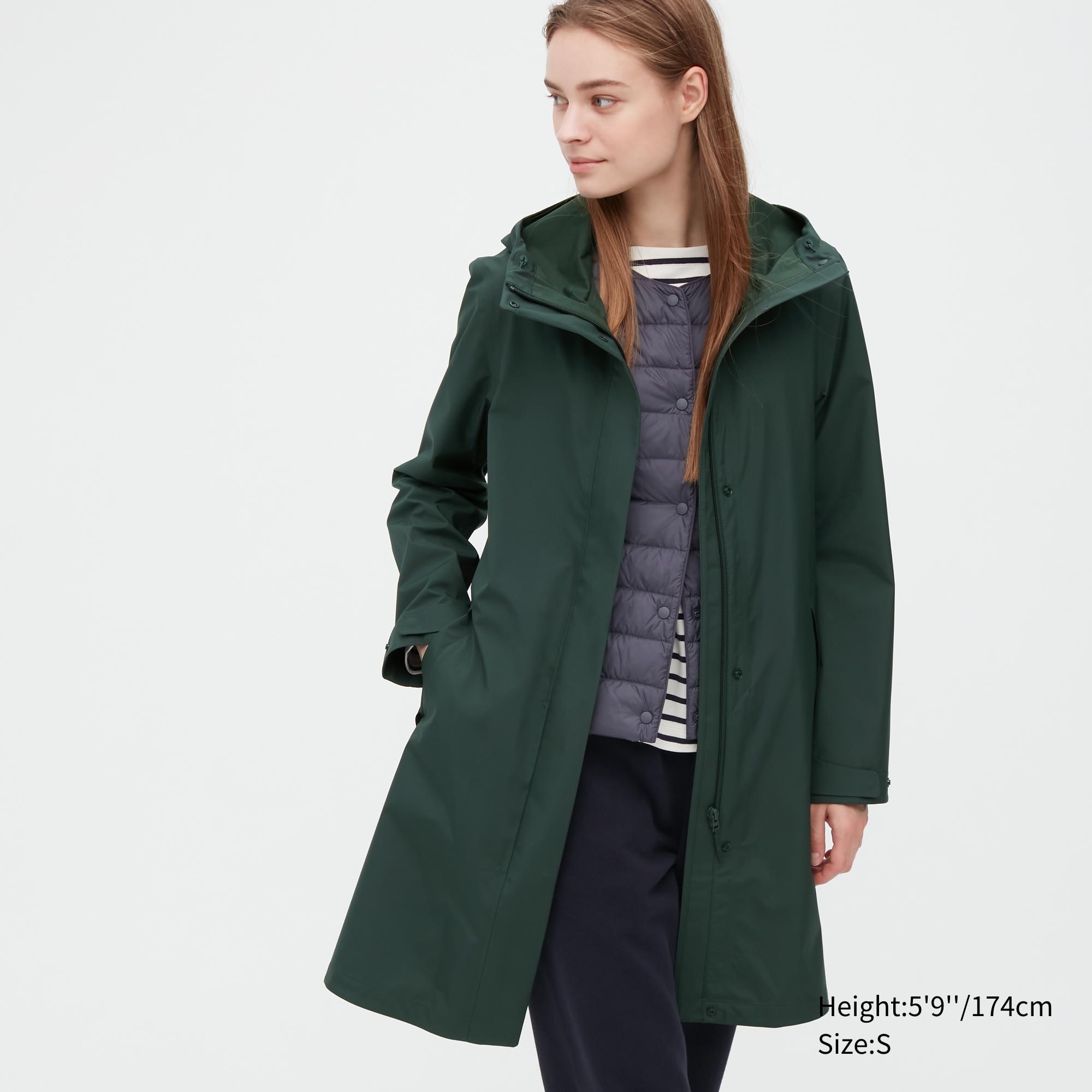 Плащ женский UNIQLO 450523COL58 зеленый XS (доставка из-за рубежа)